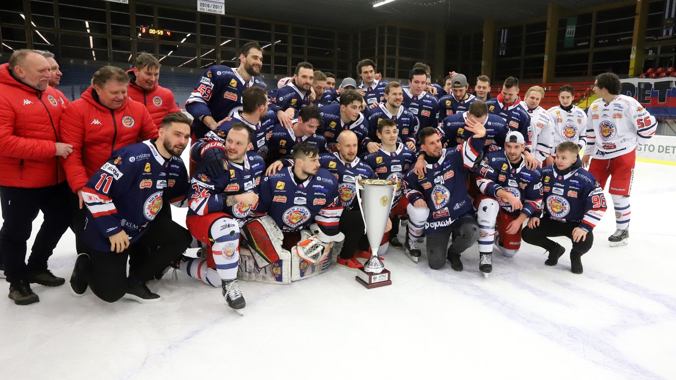 Hokejisti HkM Zvolen.