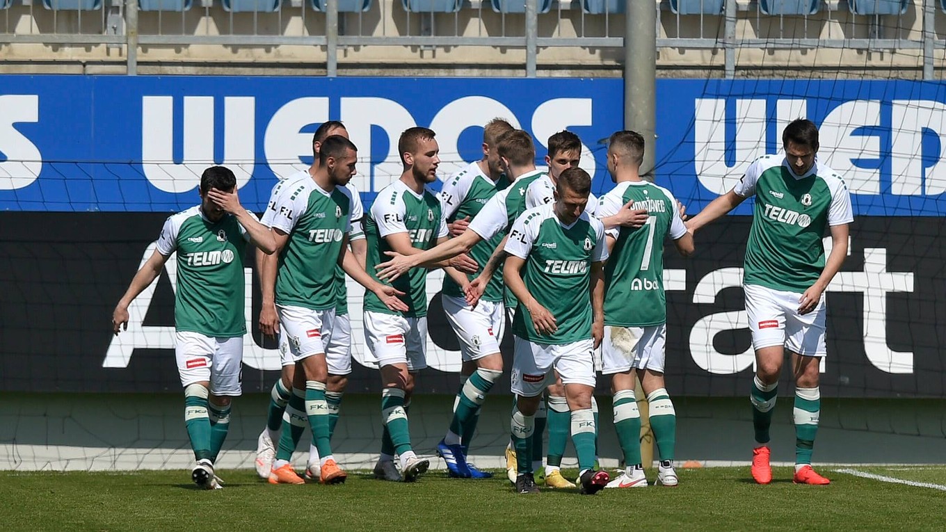 Radosť hráčov FK Jablonec.