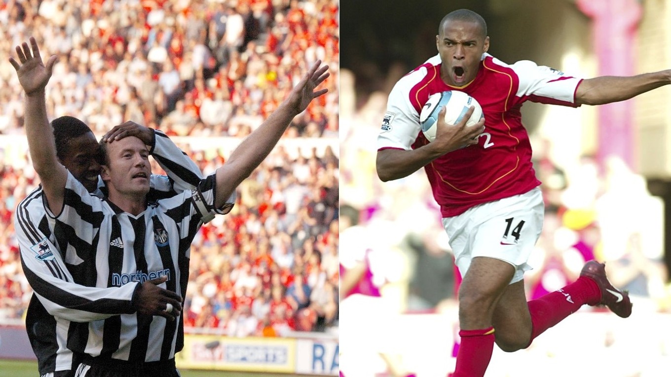 Zľava: Alan Shearer a Thierry Henry.