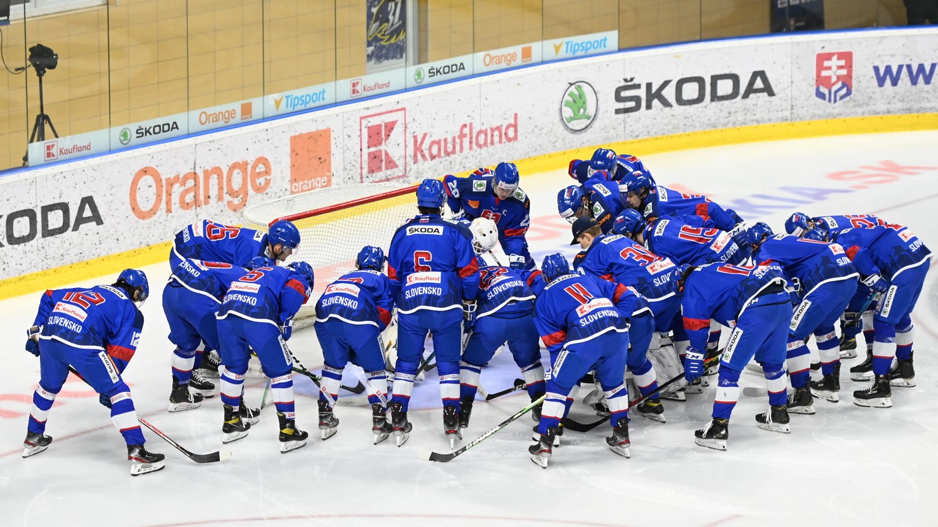 Slovenskí hokejisti do 20 rokov - ilustračná fotografia.