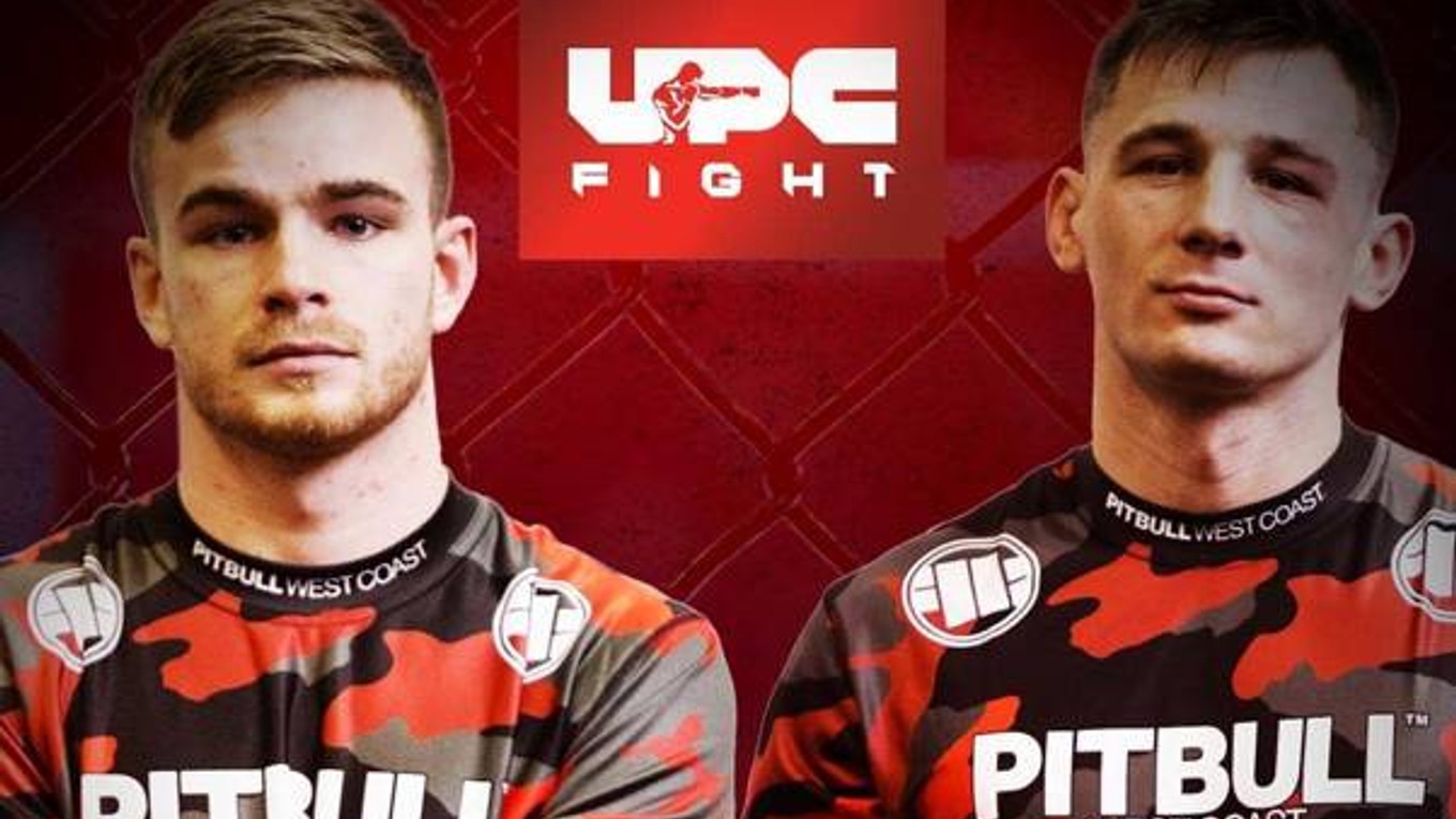 Lukáš Mandinec (napravo) sa v hlavnom zápase večera turnaja UPC Fight predstaví proti Matejovi Trčkovi.