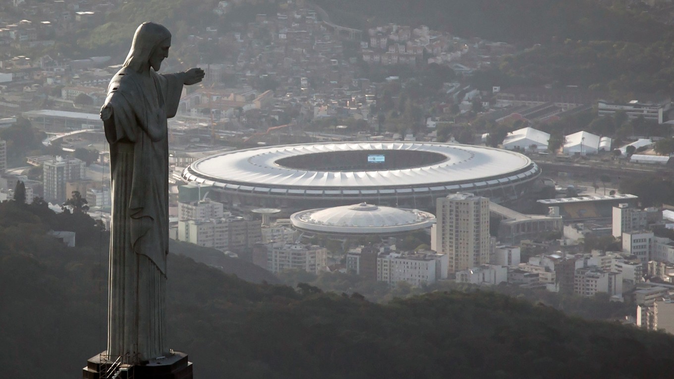 Štadión Maracana v brazílskom Rio de Janeiro.