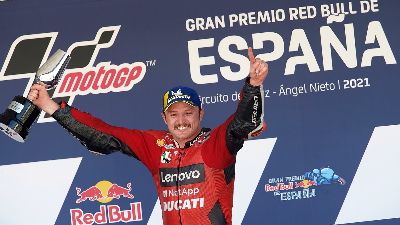 Jack Miller vyhral Veľkú cenu Španielska Moto GP. 
