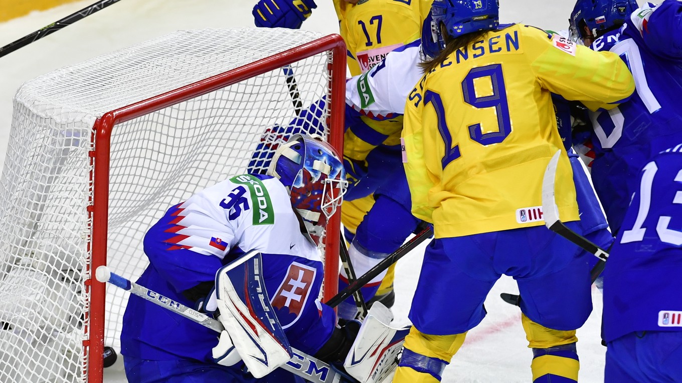 Vyrovnávajúci gól v zápase Slovensko - Švédsko na MS v hokeji 2021.
