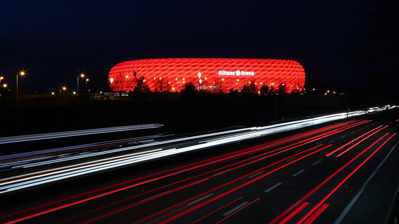 Allianz Arena v Mníchove.