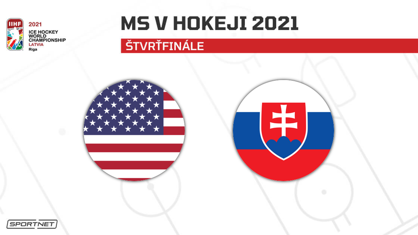 LIVE prenos z MS v hokeji 2021: Slovensko - USA.