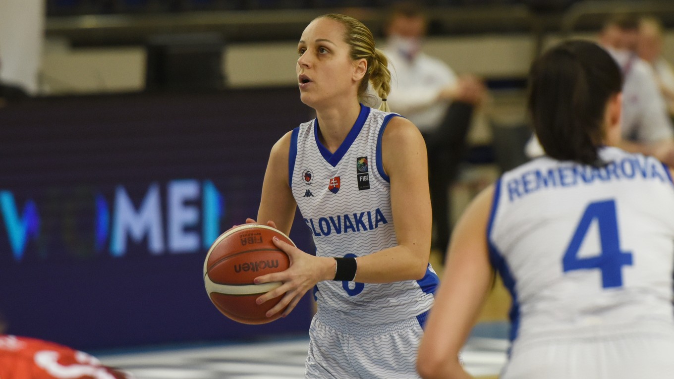 Slovenská basketbalistka Timea Sujová. 