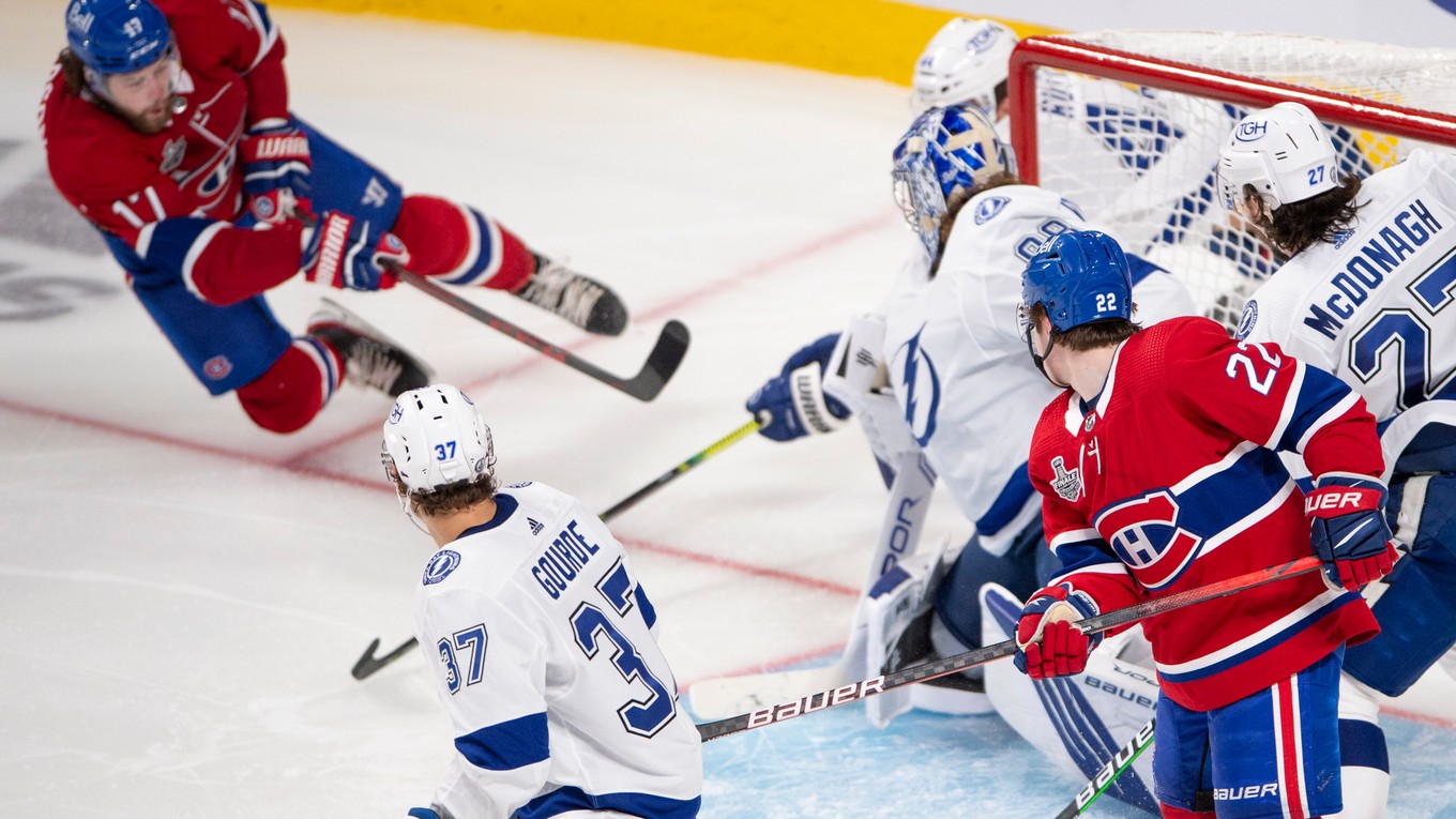 Anderson a jeho rozhodujúci gól v zápase Montreal - Tampa Bay vo finále NHL.
