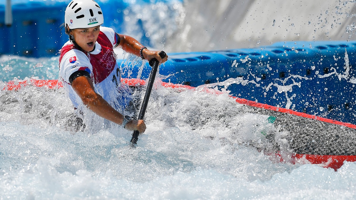 Slovenská reprezentantka vo vodnom slalome Monika Škáchová.