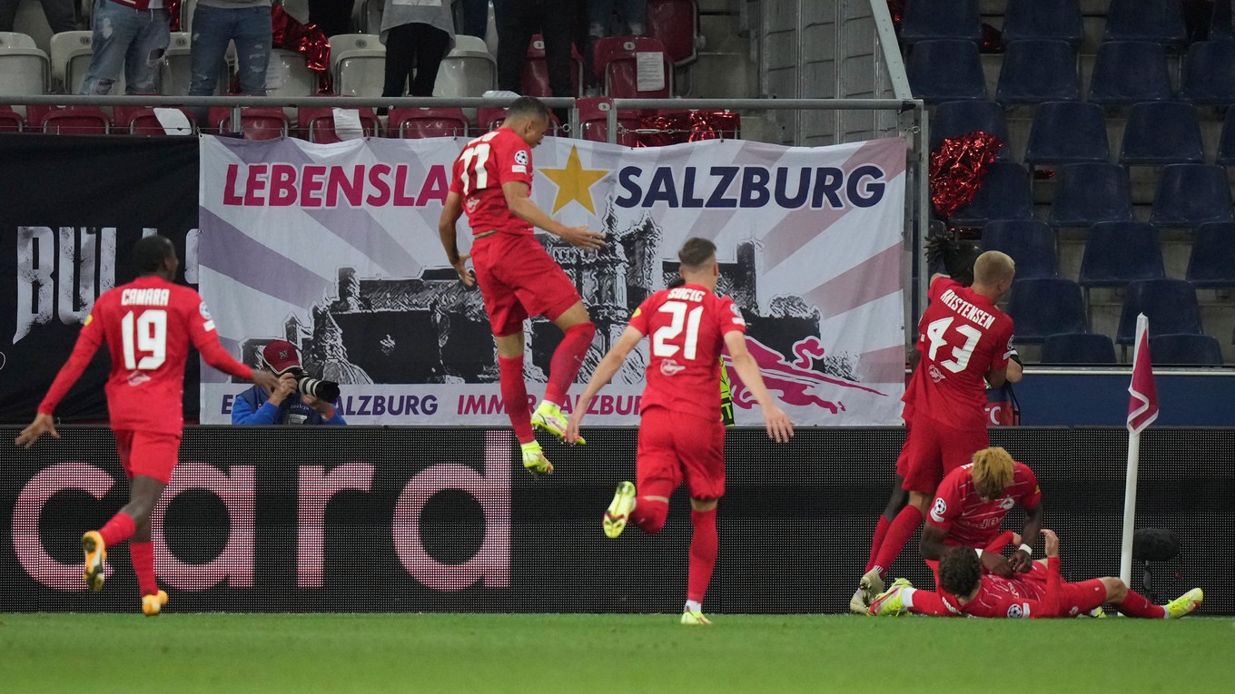 Radosť hráčov FC Salzburg.
