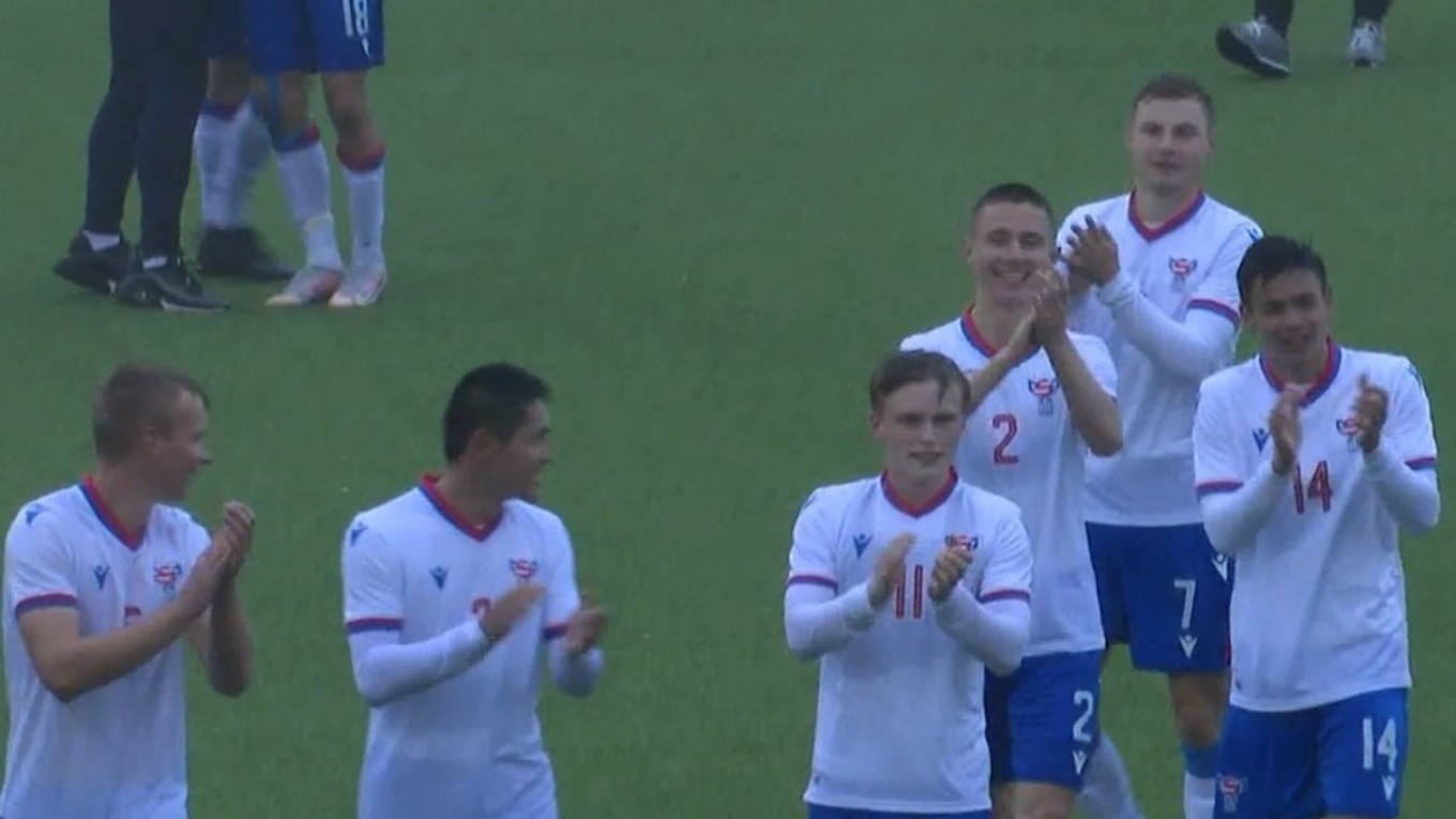 Futbalisti Faerských ostrovov do 21 rokov.