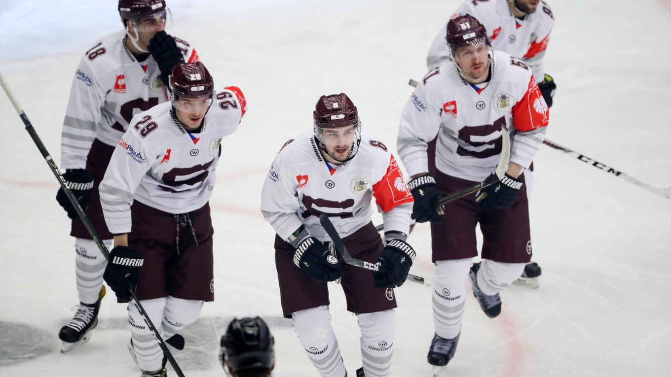 Hráči HC Sparta Praha, ilustračná fotografia.