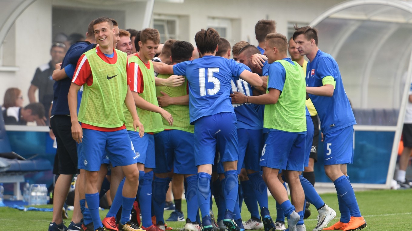 Futbalisti Slovenska U18.