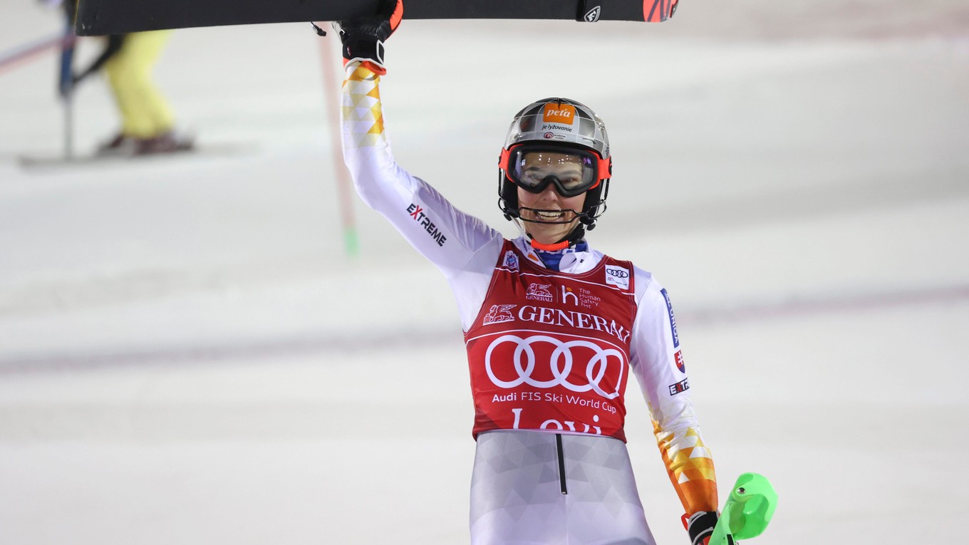 Petra Vlhová dosiahla v Levi svoje piate víťazstvo v slalome.