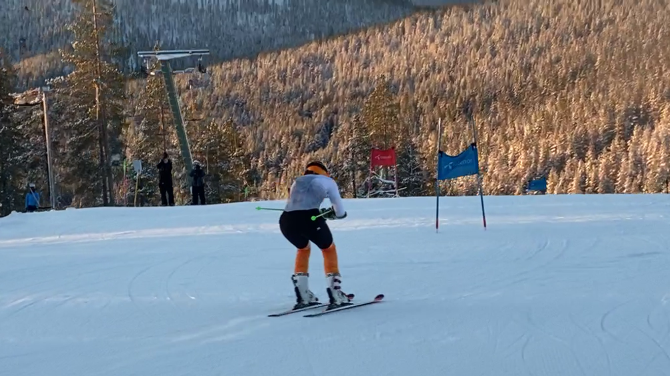 Petra Vlhová počas tréningu v Levi.