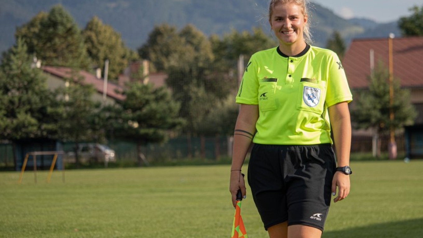 Vanesa Gešová, futbalová rozhodkyňa.