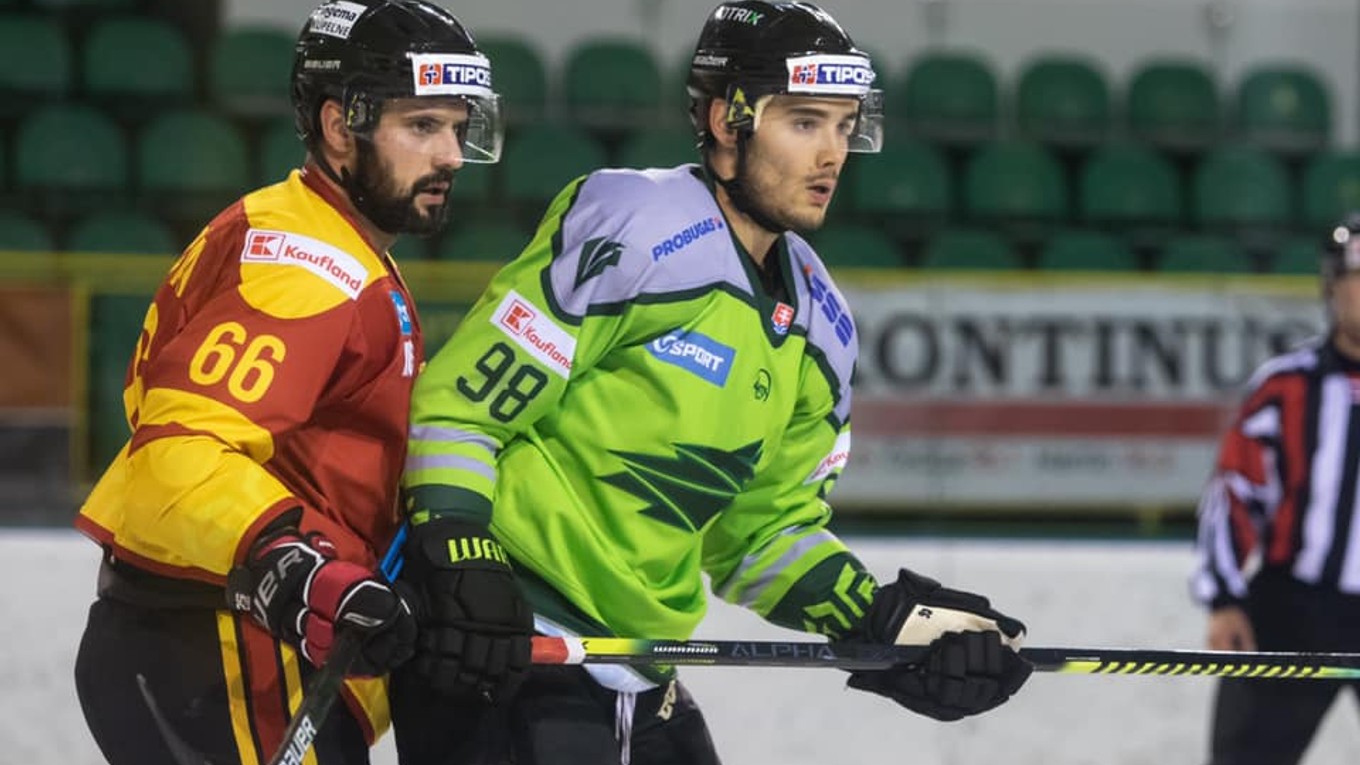 Momentka zo zápasu SHL HC Topoľčany - Vlci Žilina.