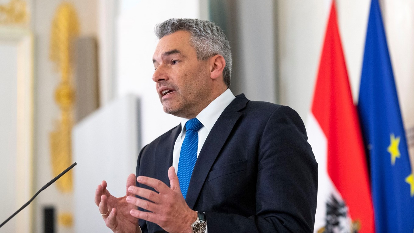 Rakúsky kancelár Karl Nehammer.