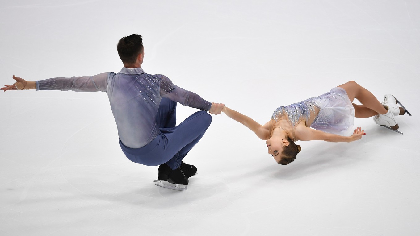 Anastasia Mišinová a Alexander Galljamov na ME v Tallinne.