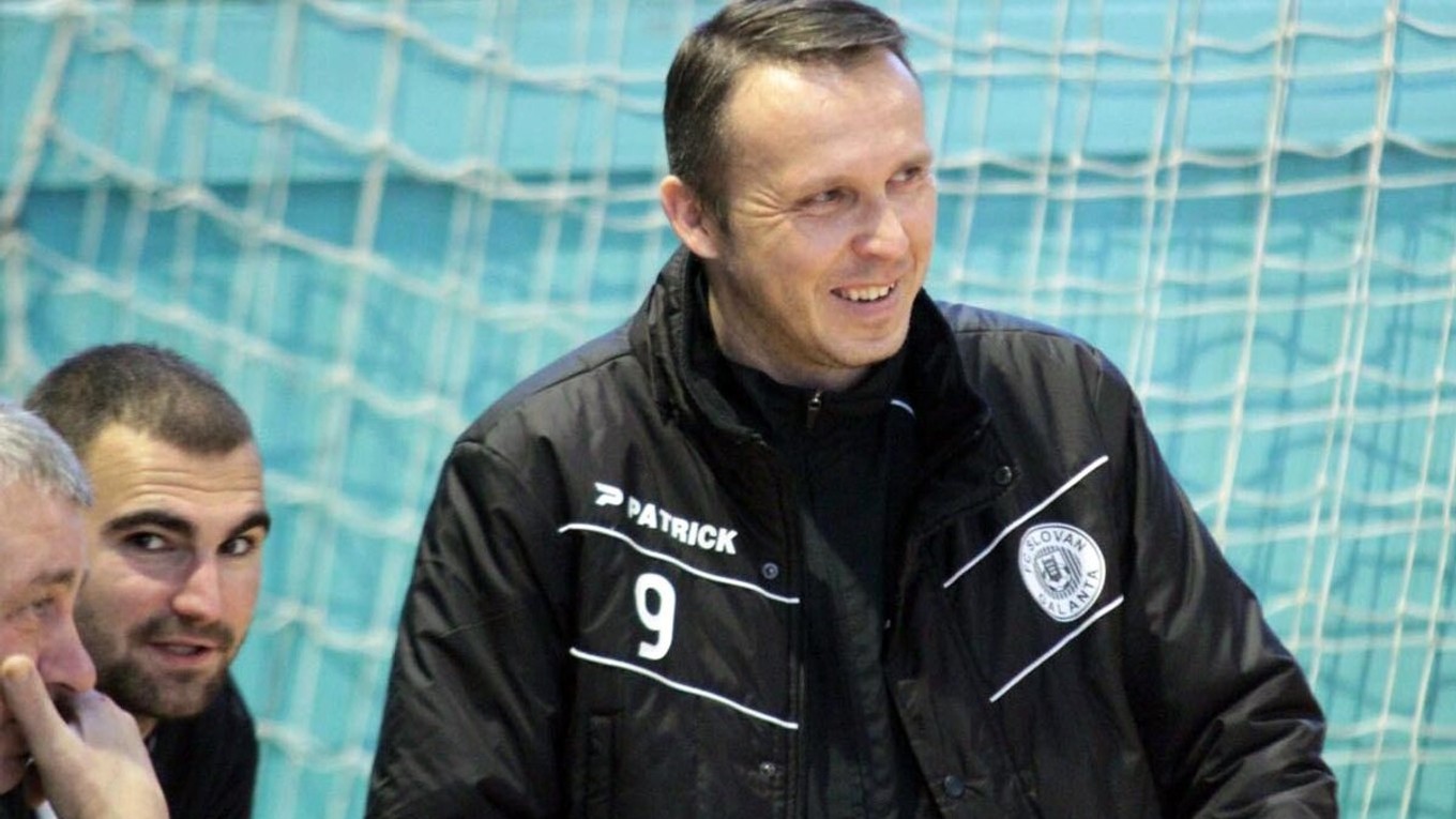 Tréner FK Slovan Duslo Šaľa Andrej Štellár.
