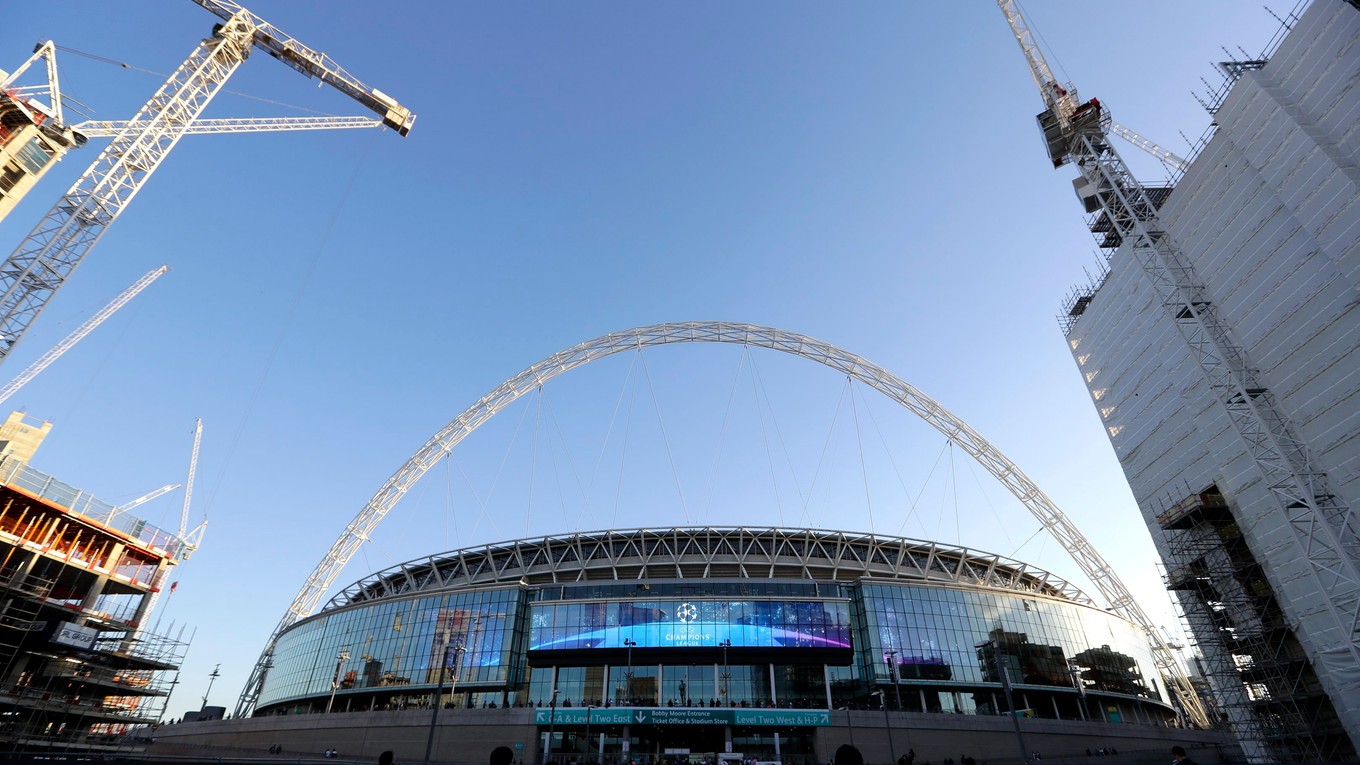 Štadión Wembley v Londýne.