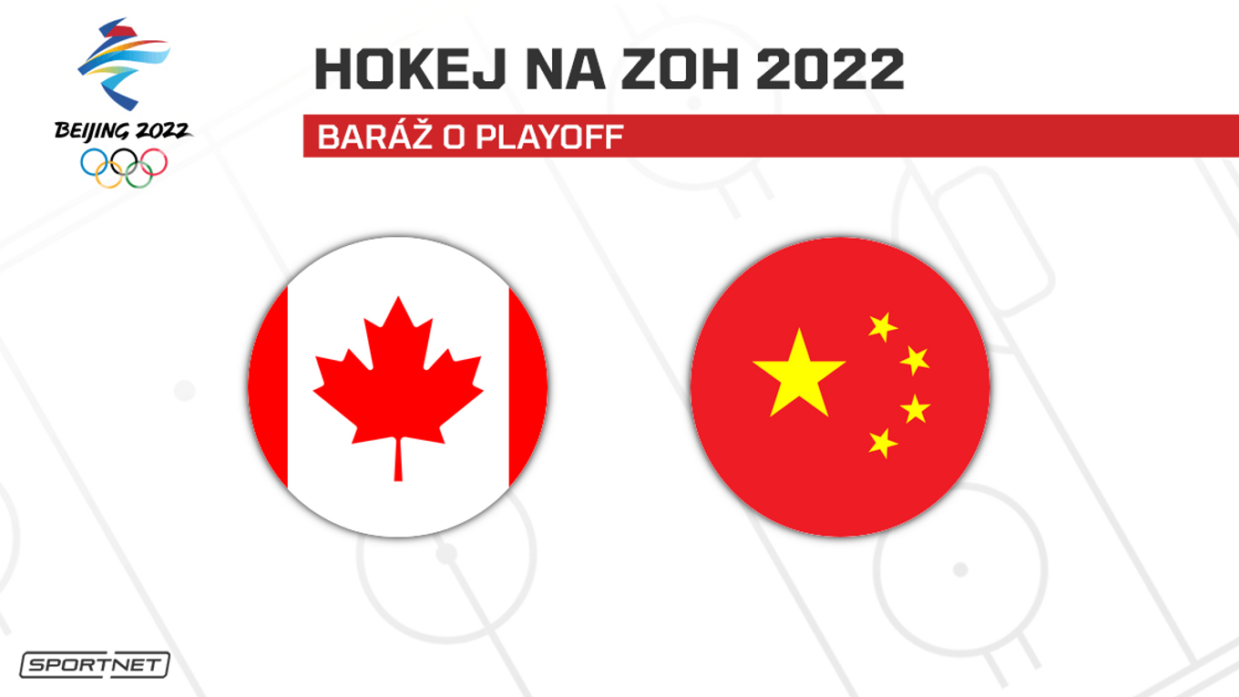 Kanada - Čína: ONLINE prenos zo zápasu na ZOH Peking 2022 dnes (hokej).