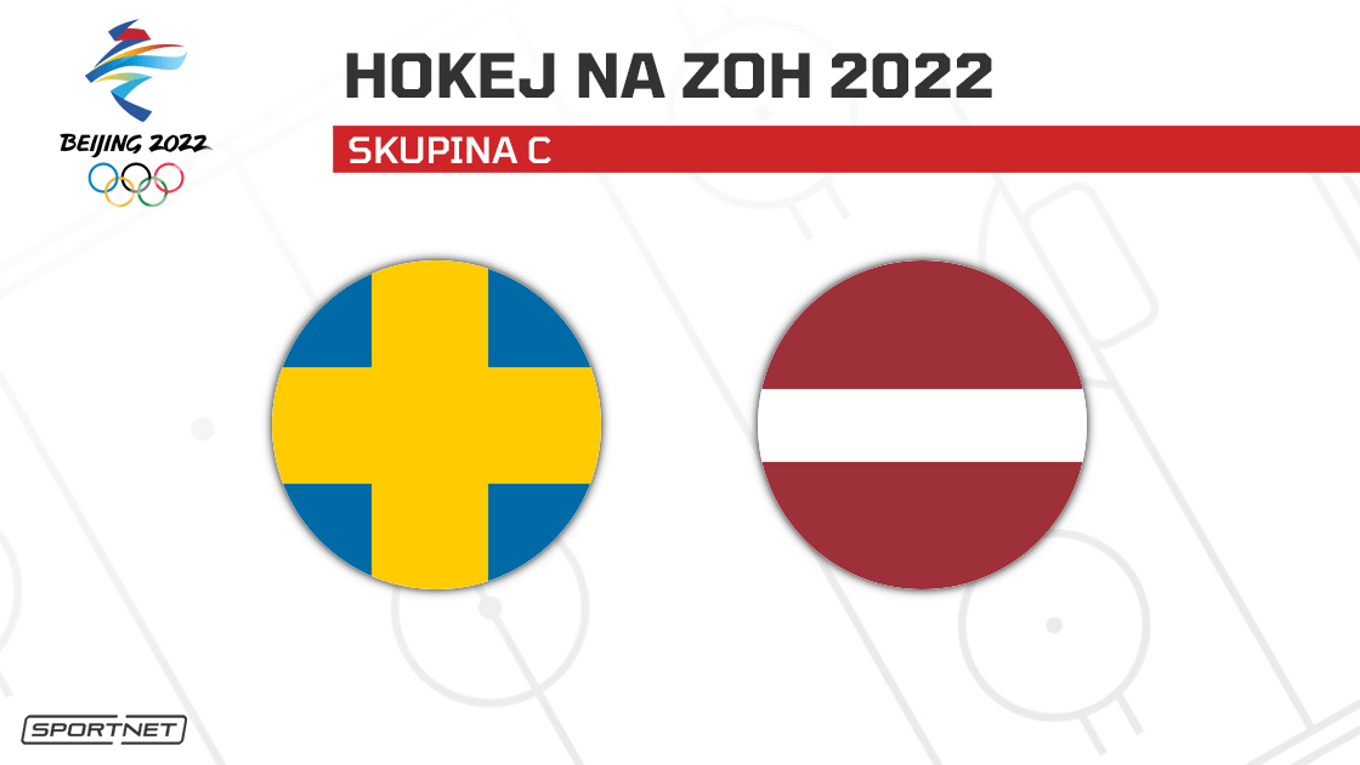 Švédsko - Lotyšsko: ONLINE prenos zo zápasu na ZOH Peking 2022 dnes (hokej).