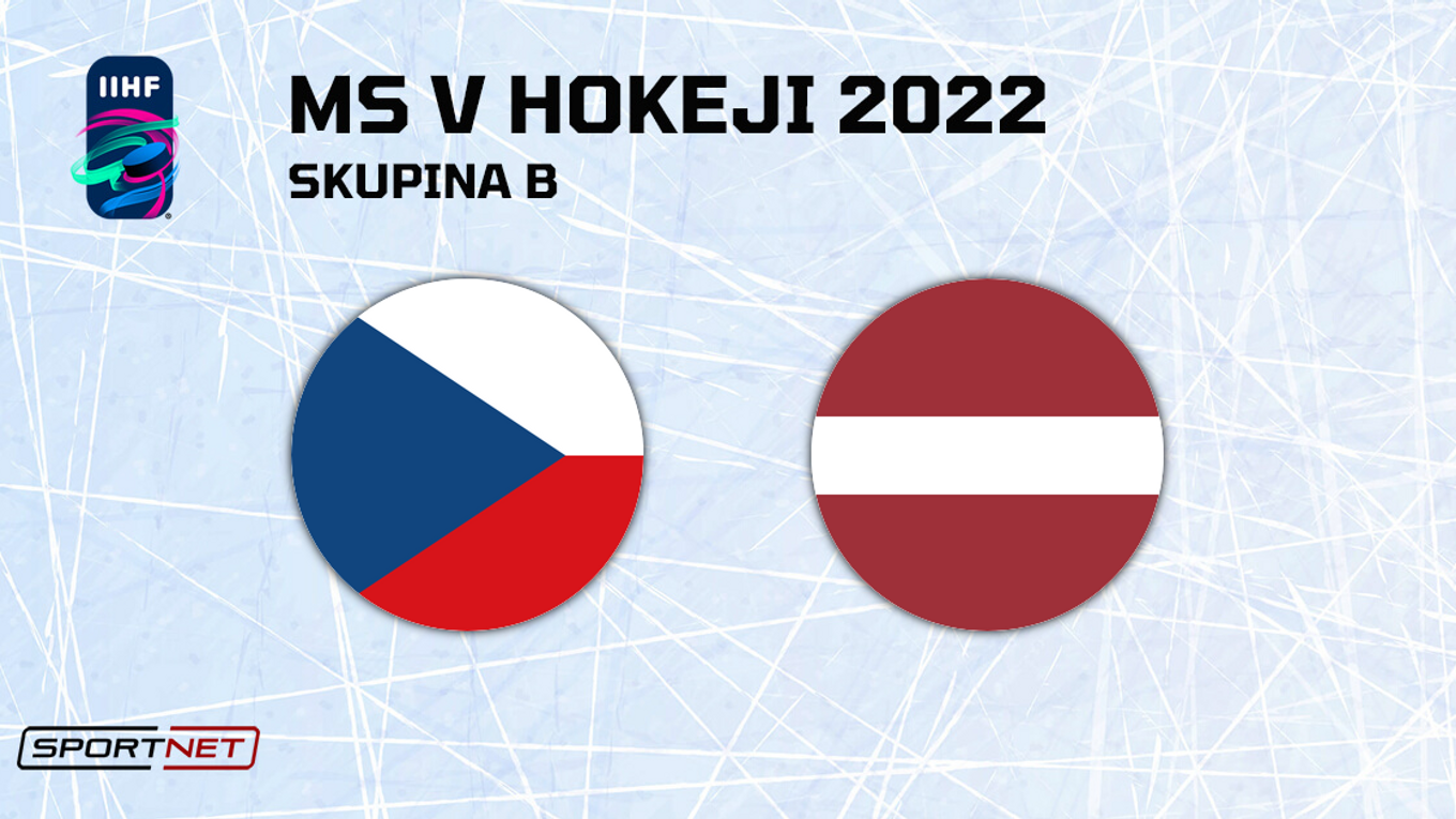 Česko - Lotyšsko, ONLINE prenos zo zápasu na MS v hokeji 2022.