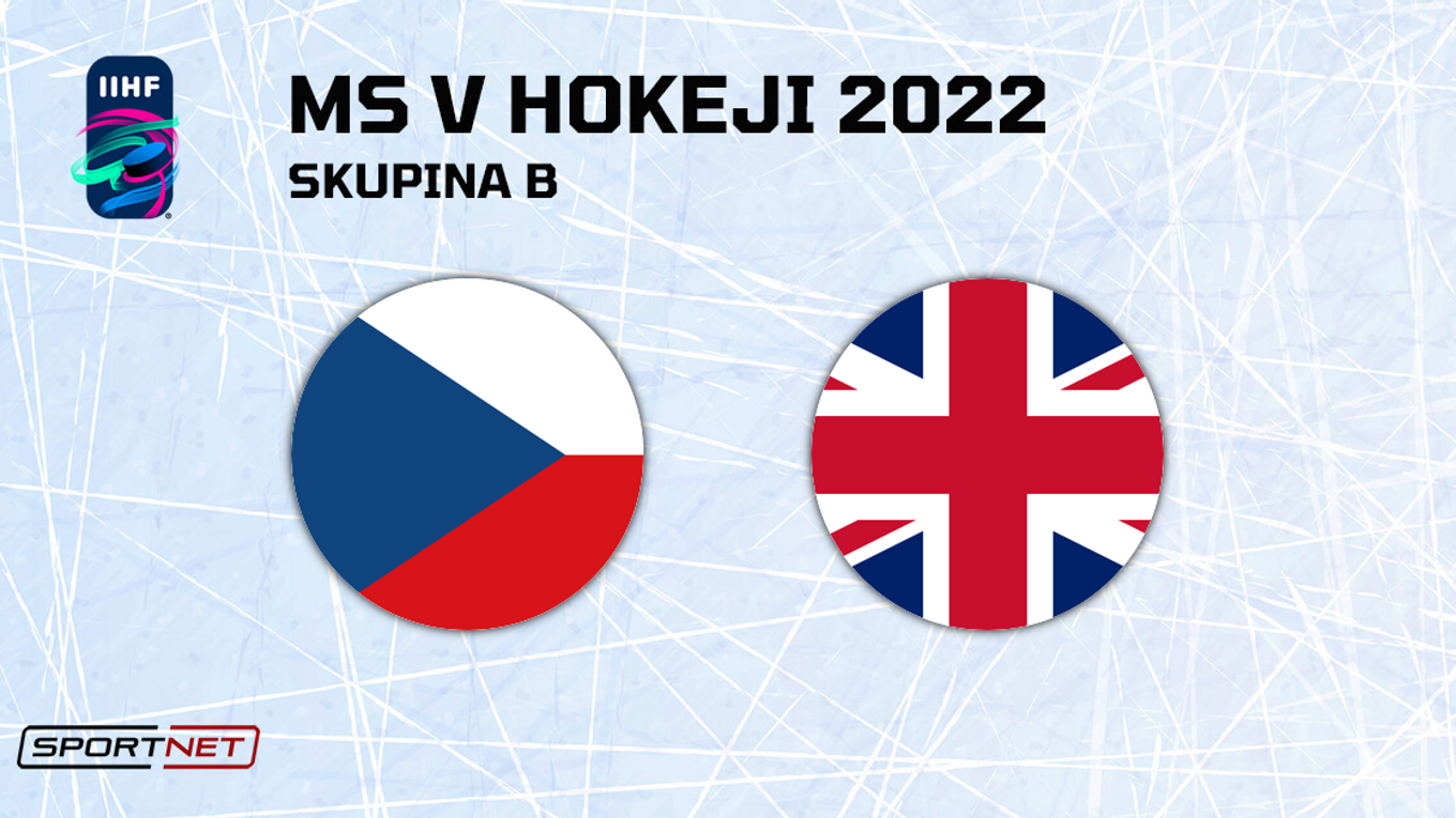 Česko - Veľká Británia, ONLINE prenos zo zápasu na MS v hokeji 2022.