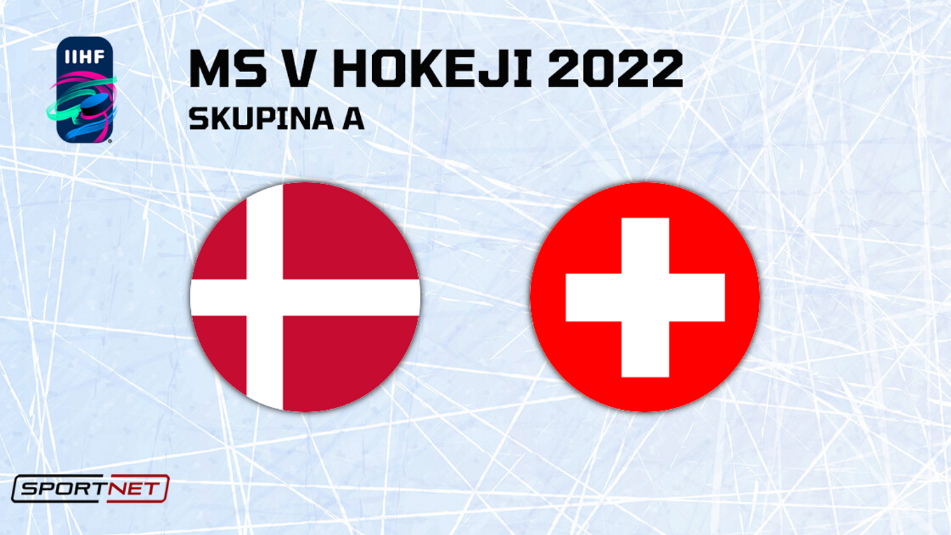 Dánsko - Švajčiarsko, ONLINE prenos zo zápasu na MS v hokeji 2022.