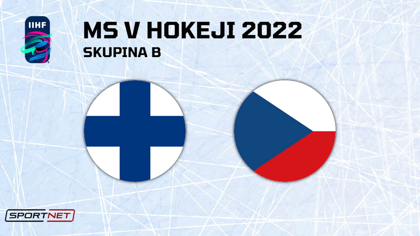 Fínsko - Česko, ONLINE prenos zo zápasu na MS v hokeji 2022.