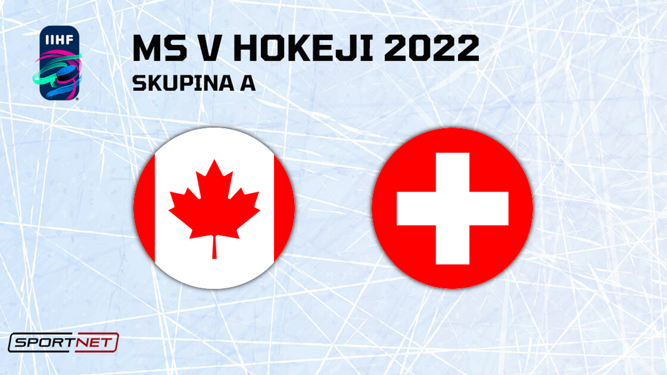 Kanada - Švajčiarsko, ONLINE prenos zo zápasu na MS v hokeji 2022.
