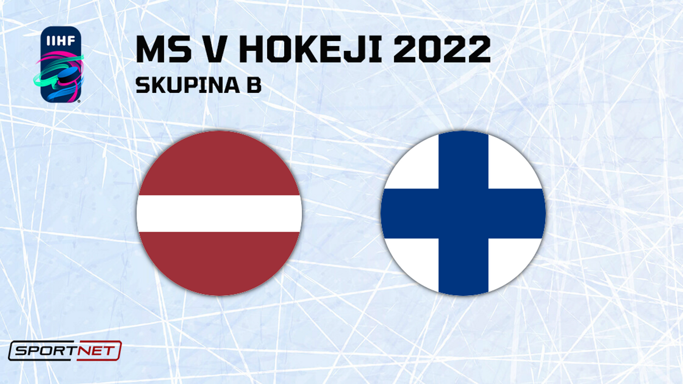 Lotyšsko - Fínsko, ONLINE prenos zo zápasu na MS v hokeji 2022.