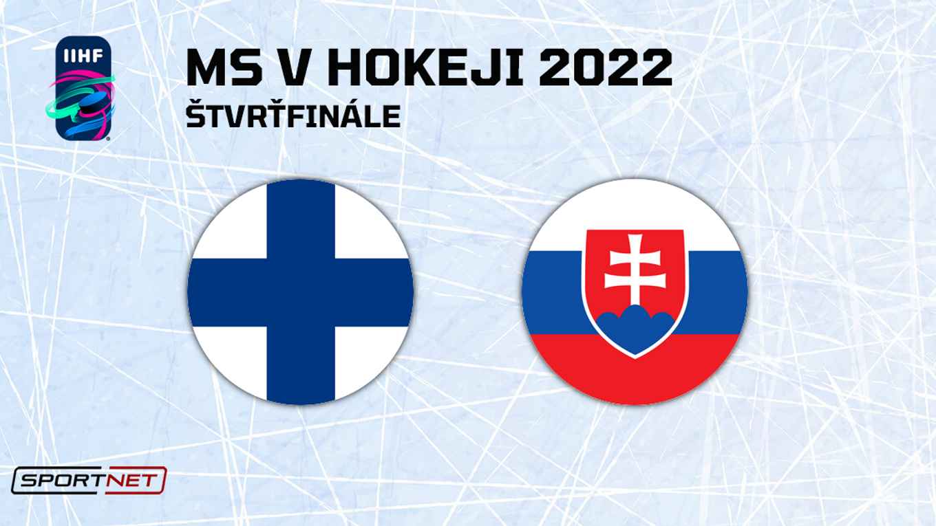 Slovensko - Fínsko, ONLINE prenos zo štvrťfinále na MS v hokeji 2022.