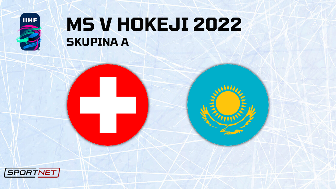 Švajčiarsko - Kazachstan, ONLINE prenos zo zápasu na MS v hokeji 2022.
