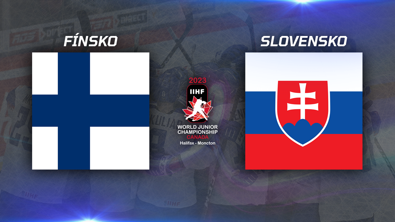 Slovensko - Fínsko, ONLINE prenos z MS v hokeji do 20 rokov 2023 (U20).