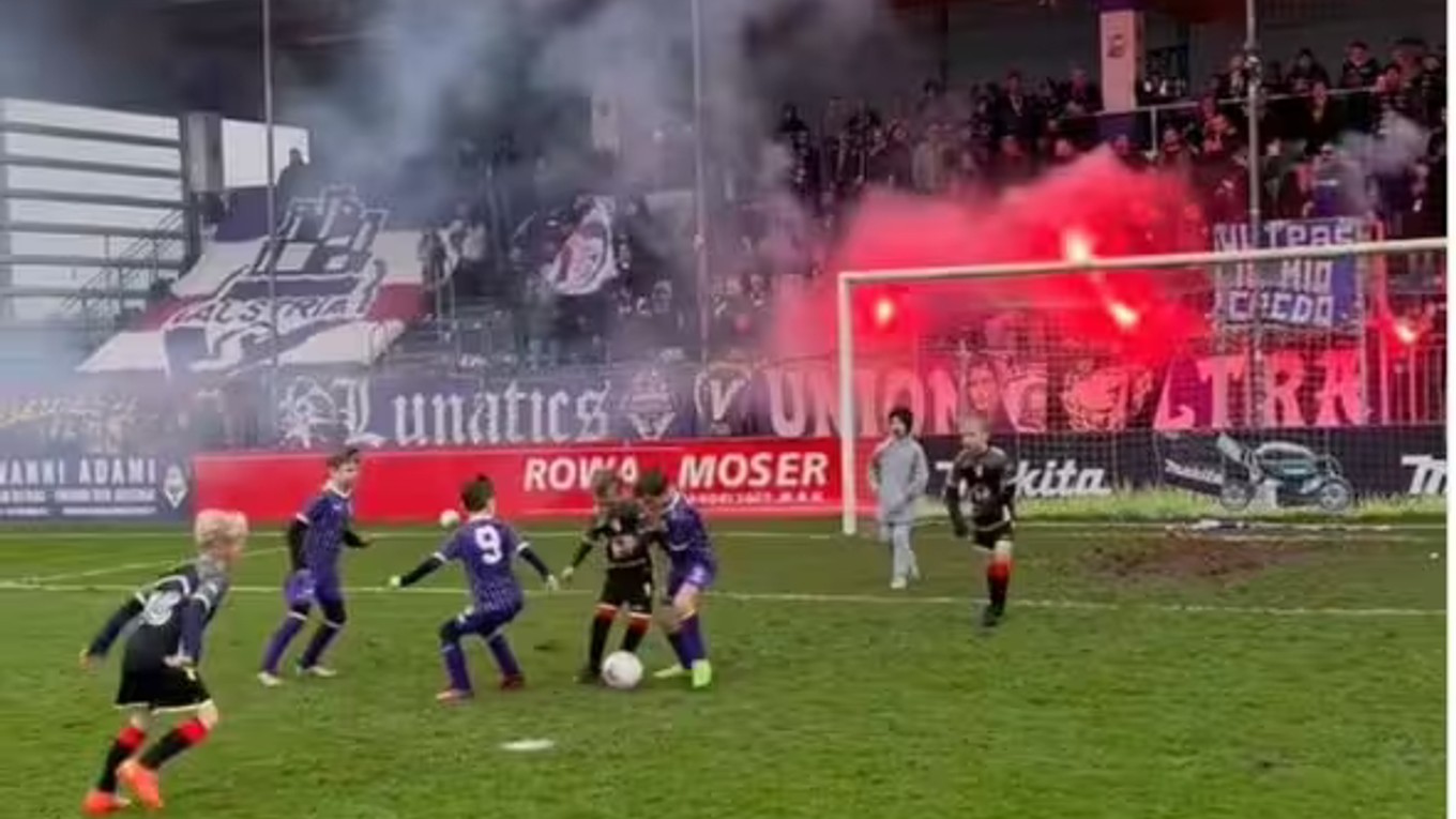 Momentka zo zápasu U7.