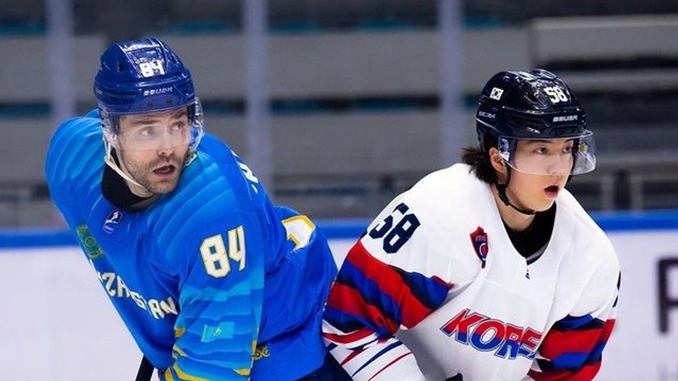 Momentka zo zápasu Kazachstan - Kórejská republika.