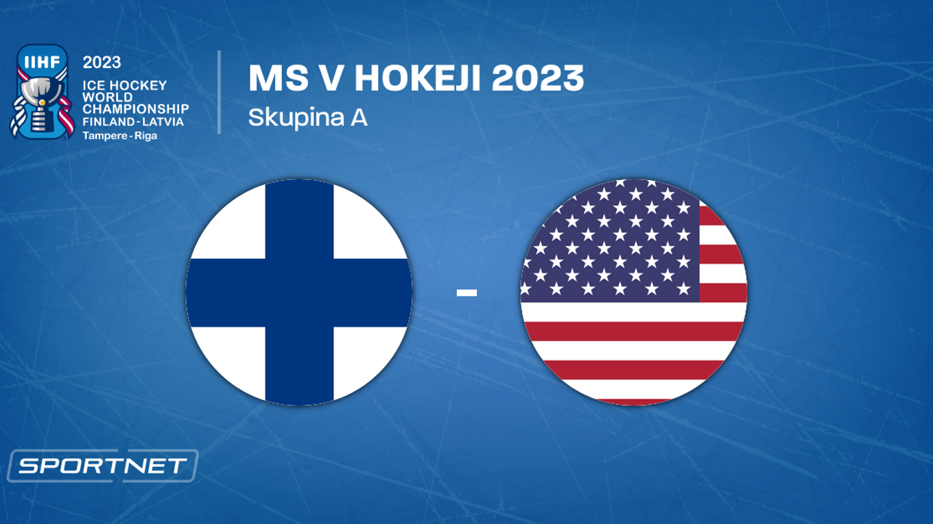 Fínsko - USA, ONLINE prenos zo zápasu na MS v hokeji 2023 LIVE.