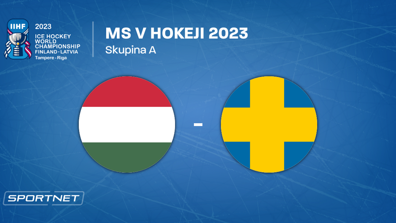 Maďarsko - Švédsko, ONLINE prenos zo zápasu na MS v hokeji 2023 LIVE.