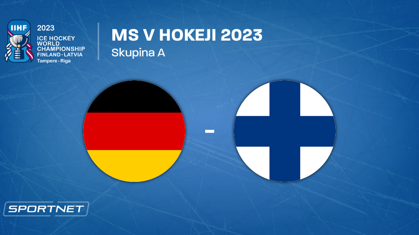Nemecko - Fínsko, ONLINE prenos zo zápasu na MS v hokeji 2023 LIVE.