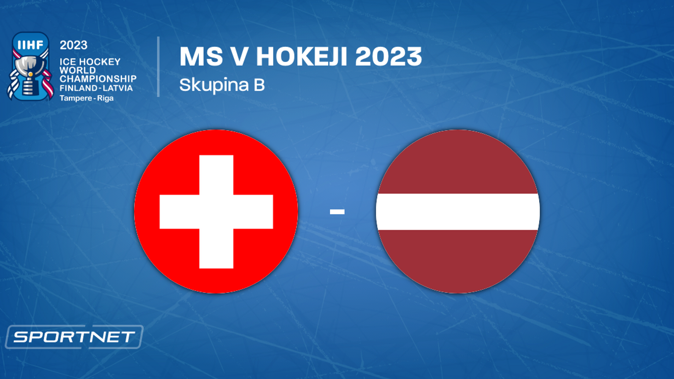 Švajčiarsko - Lotyšsko, ONLINE prenos zo zápasu na MS v hokeji 2023 LIVE.
