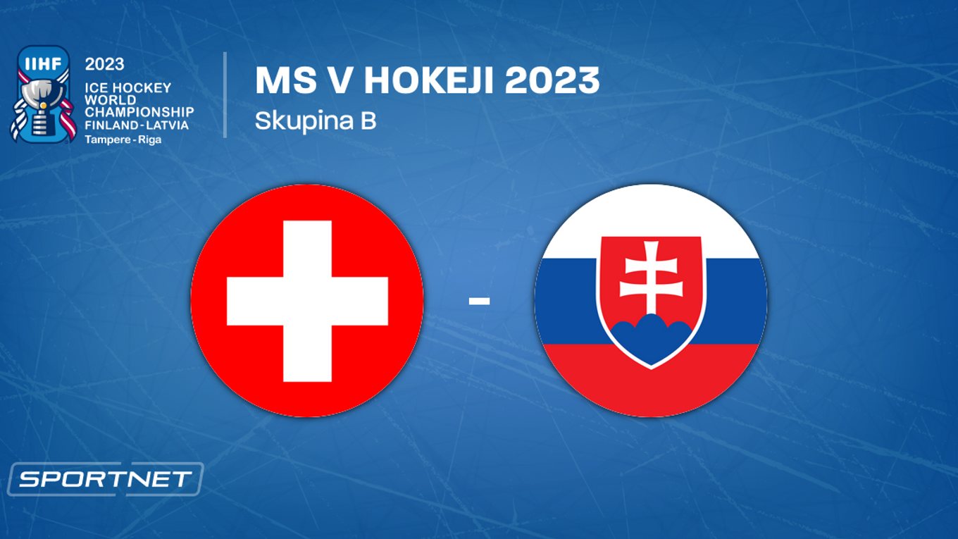 Švajčiarsko - Slovensko, ONLINE prenos zo zápasu na MS v hokeji 2023 LIVE.