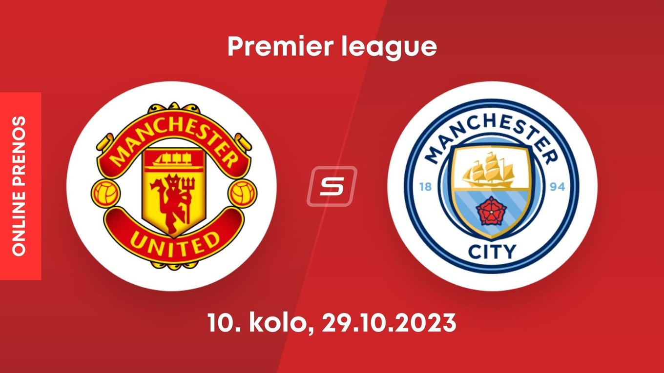 Manchester United - Manchester City: ONLINE prenos z 10. kola Premier League. 