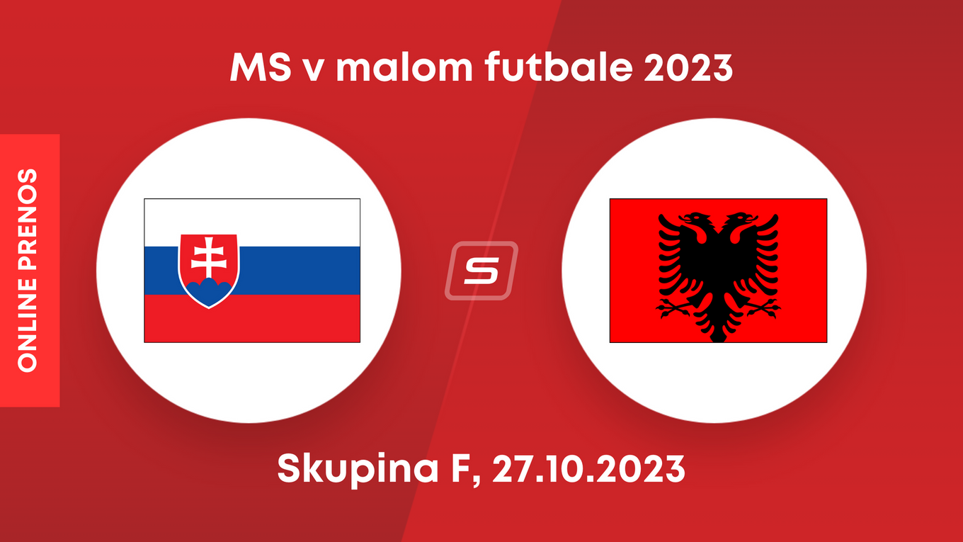 Slovensko vs. Albánsko: ONLINE prenos z MS v malom futbale 2023.