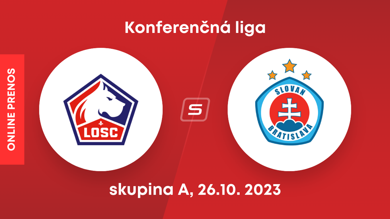 OSC Lille - ŠK Slovan Bratislava: ONLINE prenos zo zápasu Európskej konferenčnej ligy (skupina A).