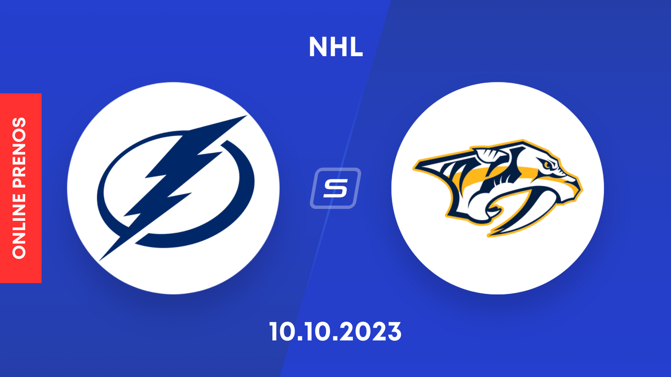 Tampa Bay Lightning - Nashville Predators: ONLINE prenos z úvodného zápasu NHL 2023/2024.