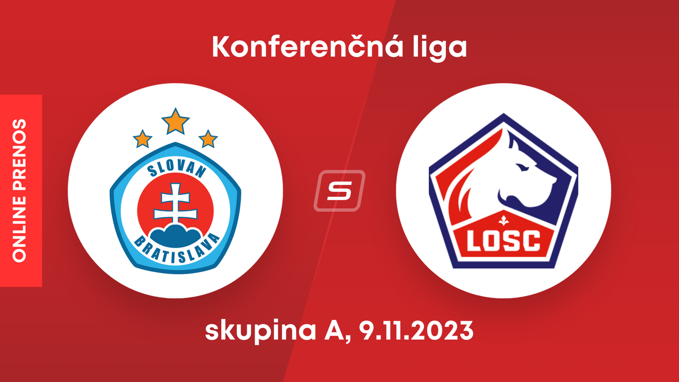 ŠK Slovan Bratislava - LOSC Lille: ONLINE prenos zo zápasu Európskej konferenčnej ligy (skupina A).