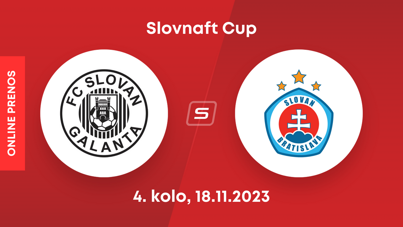 FC Slovan Galanta - ŠK Slovan Bratislava: ONLINE prenos zo zápasu Slovnaft Cupu.