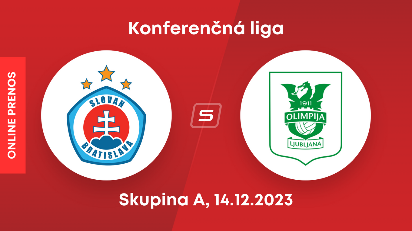 ŠK Slovan Bratislava - Olimpija Ľubľana: ONLINE prenos zo zápasu Európskej konferenčnej ligy (skupina A).